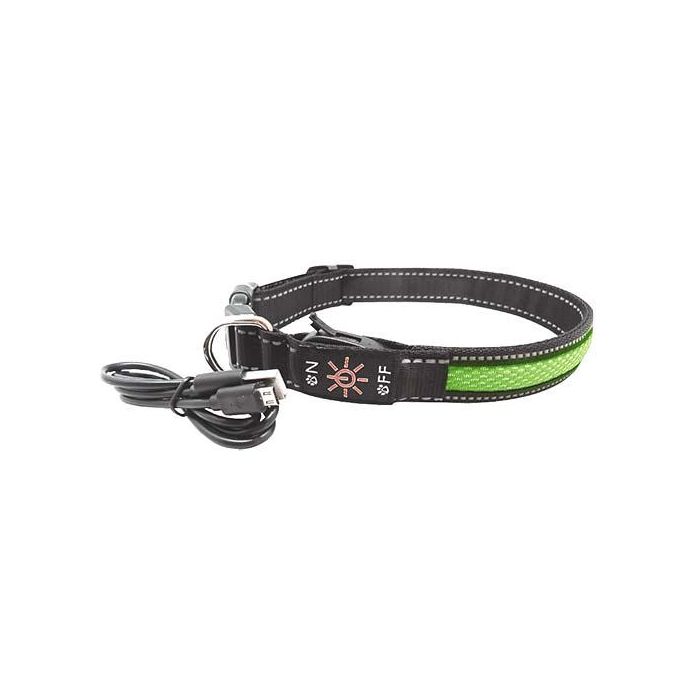 Нашийник LED AnimAll для собак L 2,5 / 50-60 см, зелений