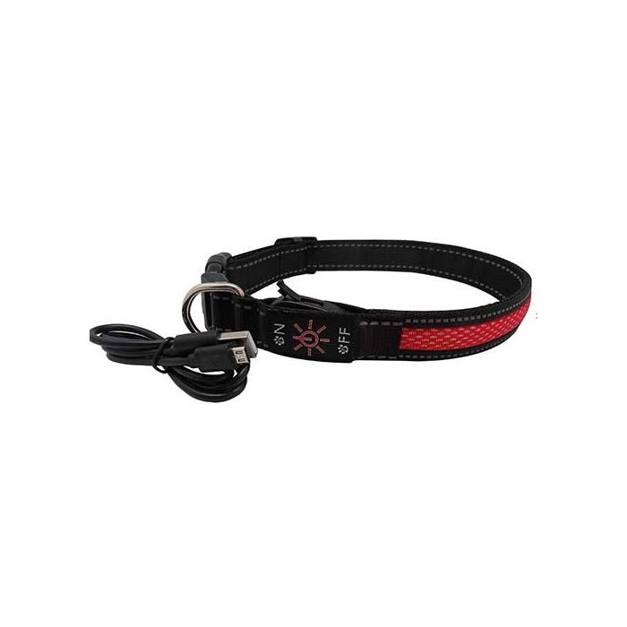 Нашийник LED AnimAll для собак S 2,5 / 30-40 см, червоний
