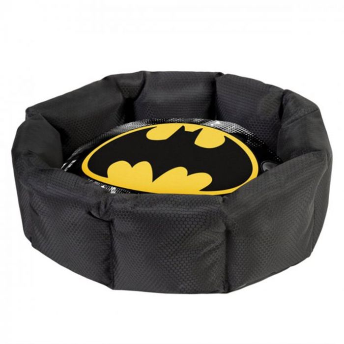 Лежанка Waudog Relax для собак, розмір S, зі змінною подушкою, малюнок "Бетмен 2", 45×34×17 см