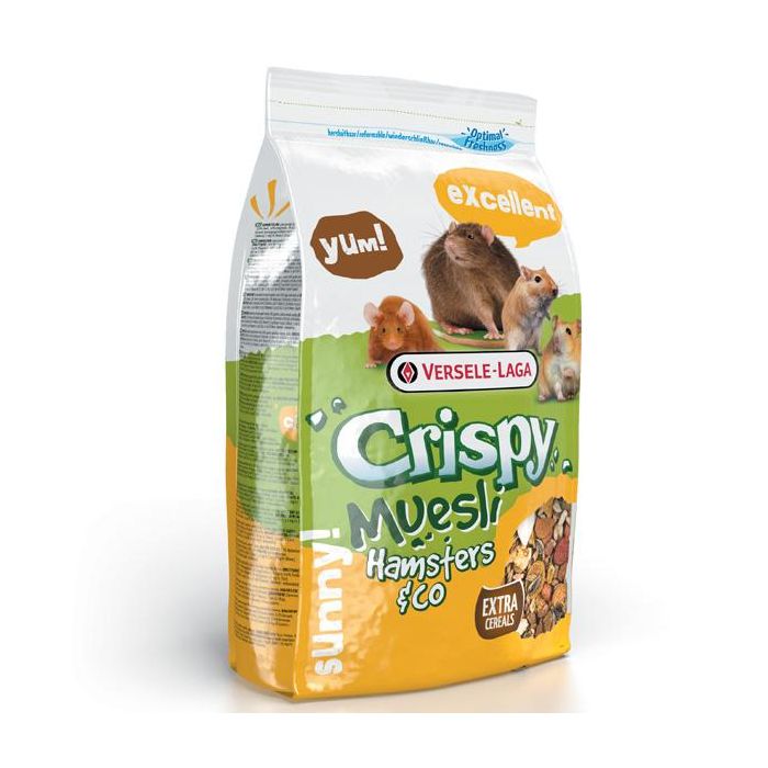 Корм Versele-Laga Crispy Muesli Hamster зернова суміш для хом'яків, щурів, мишей, піщанок, 1 кг
