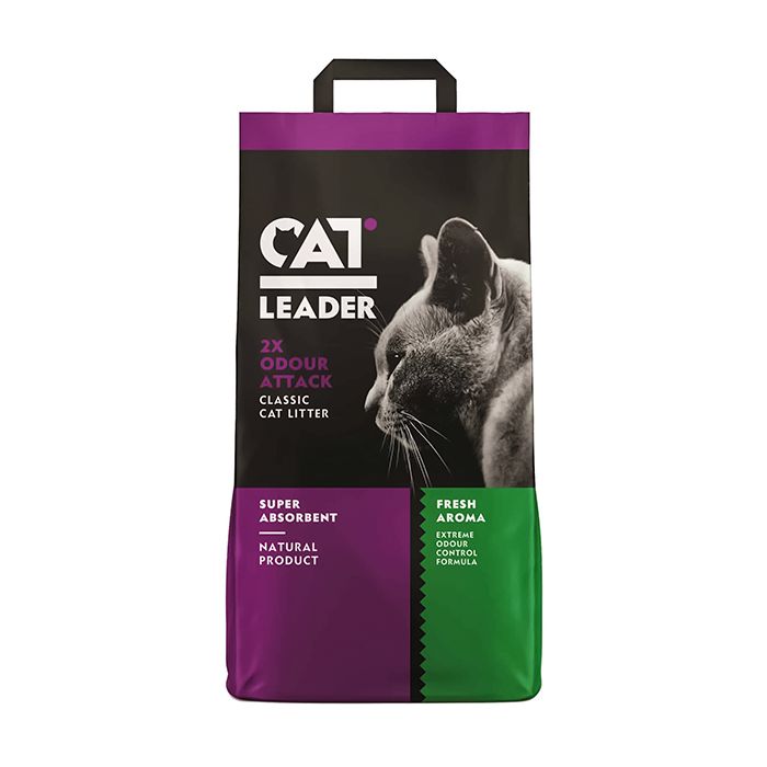 Наполнитель Cat Leader Classic 2xOdour Attack Fresh для кошек, 10 кг