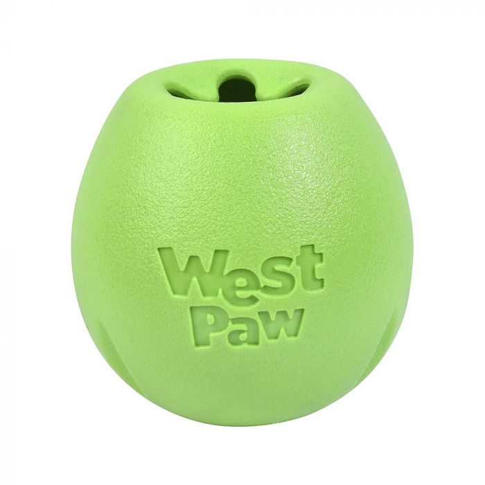 Іграшка для собак West Paw Rumbl Small Jungle Green, для ласощів, зелена, 8 см