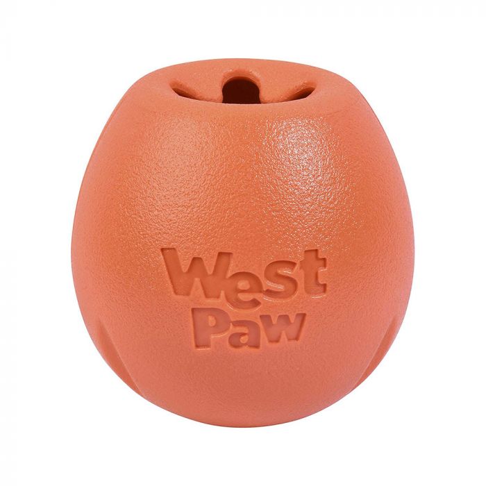 Іграшка для собак West Paw Rumbl Small Melon, для ласощів, помаранчева, 8 см