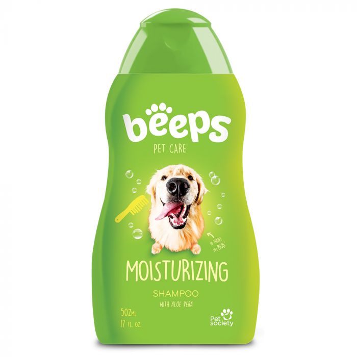 Шампунь Beeps Moisturizing Shampoo для собак і котів, з алое вера та ароматом зеленого яблука, 502 мл