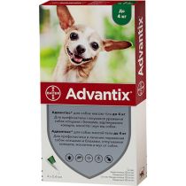 Краплі від бліх і кліщів Bayer Advantix для собак вагою до 4 кг, ціна за 1 піпетку