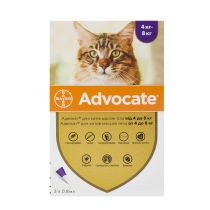 Краплі від бліх, блошиний дерматит, отодектоза Bayer Advocate для котів від 4 до 8 кг, ціна за 1 піпетку