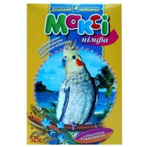 Максі корм для середніх папуг німфа, 525 г + крейда