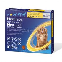 Таблетки Boehringer Ingelheim NexGard Spectra проти паразитів для собак S, 3.5-7.5 кг, ціна за 1 таблетку