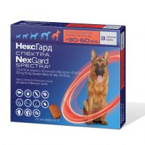Таблетки Boehringer Ingelheim NexGard Spectra проти паразитів для собак XL, 30-60 кг, ціна за 1 таблетку