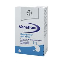 Оральний суспензія Bayer Veraflox Верафлокс для котів, 15 мл (56292)