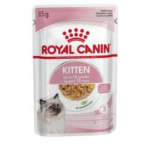 Вологий корм Royal Canin Kitten для кошенят від 4 до 12 місяців, шматочки в желе, 85 г