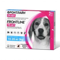Краплі Boehringer Ingelheim Frontline TRI-ACT від бліх і кліщів для собак, M, 10-20 кг, ціна за 1 піпетку