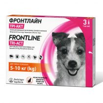 Краплі Boehringer Ingelheim Frontline TRI-ACT від бліх і кліщів для собак, S, 5-10 кг, ціна за 1 піпетку
