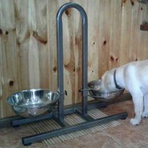 Миска AnimAll для собак, стійка дуга (2х2,5 літра, висота 50 см)