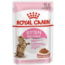 Вологий корм Royal Canin Kitten Sterilised для стерилізованих кошенят, шматочки в соусі, 85 г