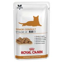 Вологий корм Royal Canin Senior Consult Stage 2 для кішок від 7 років мають видимі ознаки старіння, 100 г