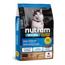 Сухий корм S5 Nutram Sound Balanced Wellness для дорослих котів, з куркою і лососем, 340 г