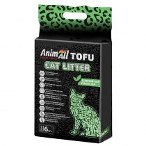 Соєвий наповнювач AnimAll Tofu Green Tea з ароматом зеленого чаю, для котів, 6 літрів (2,6 кг)