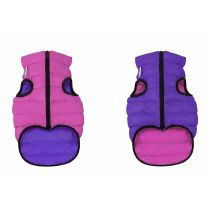 Двостороння куртка AiryVest XS22 для собак, рожево-фіолетова