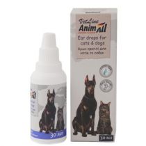 Ушные капли AnimAll VetLine для кошек и собак, 30 мл