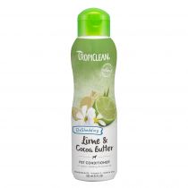 Кондиціонер TropiClean Lime & Cocoa для зволоженою шкіри і зниження линьки для собак і котів, 355 мл