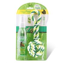 Набір TropiClean Liquid Floss + Rope Ball Іграшка з рідкої зубочисткою для догляду за ротовою порожниною