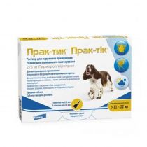 Краплі Elanco Prac-tic для боротьби з комахами і іксодових кліщів для середніх собак усіх від 11 до 22 кг, 3 піпетки