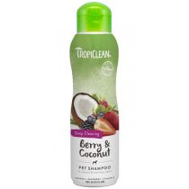 Шампунь TropiClean Berry & Coconut "Ягода і кокос" для собак і котів, 355 мл