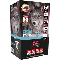 Полувлажное лакомство палочки Alpha Spirit Sticks Fish для взрослых собак со вкусом рыбы, 40 г x 30 шт