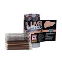 Напіввологі ласощі палички Alpha Spirit Sticks Liver для дорослих собак зі смаком печінки, 10 г x 16 шт