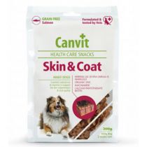 Напіввологу ласощі Canvit Skin and Coat для краси, здоров'я і блиску шерсті для собак, 200 г
