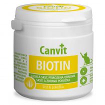 Вітамінна добавка Canvit Biotin for Cats для зміцнення імунної системи для кішок, 100 г