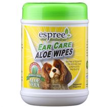 Серветки Espree Aloe Ear Care Pet Wipes для видалення вушної сірки та неприємних запахів для собак, 60 шт