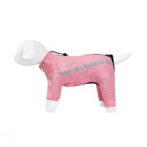 Дощовик Теремок L45 для собак, рожевий