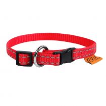 Нейлоновий нашийник Dog Extreme для собак, регульований, 10 мм, 20-30 см, червоний