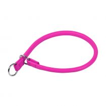 Нашийник-зашморг Waudog Glamour для собак, ривковий, 13 мм, 60 см, рожевий