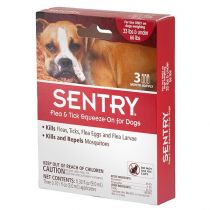 Краплі Sentry від бліх, кліщів і комарів, для собак вагою 15-30 кг, 3 мл, ціна за 1 піпетку