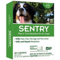 Краплі Sentry від бліх, кліщів і комарів, для собак вагою більше 30 кг, 4.5 мл, ціна за 1 піпетку
