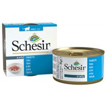 Консерви Schesir Tuna натуральні, для котів, тунець в желе, банку 85 г