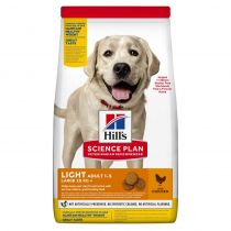 Сухий корм Hill's Science Plan Adult Light Large Breed для собак, з куркою, 14 кг