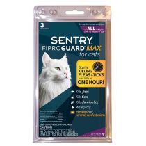 Краплі FiproGuard Max від бліх, кліщів і вошей, для котів c 12 тижнів, 0.5 мл, 3 шт, ціна за 1 піпетку