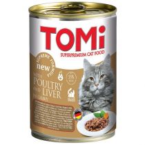 Консерви Tomi poultry liver з птицею і печінкою, для котів, 400 г