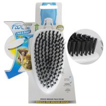 Насадка-щітка FoOlee Easee Bristle Pro Medium Brush для короткої і середньої вовни, середня, біла, нейлон