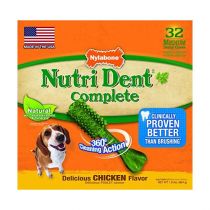 Ласощі Nylabone Nutri Dent Chicken Medium для чищення зубів для собак, смак курки, 32 шт, ціна за 1 шт