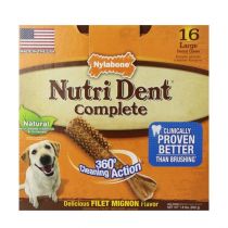 Ласощі Nylabone Nutri Dent Filet Mignon Large для чищення зубів собак, 0.832 кг, 16 шт, ціна за 1 шт