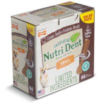 Ласощі Nylabone Nutri Dent Natural для чищення зубів, для собак, S, 0.7 кг, 64 шт, ціна за 1 шт