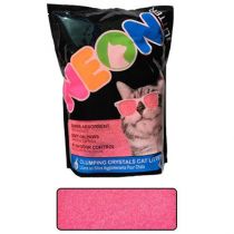 Наповнювач Neon Litter Clump грудкує, кварцовий, неоновий, рожевий, 1.81 кг