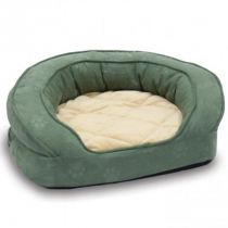 Лежак ортопедичний K&H Deluxe Ortho Bolster Sleeper для собак, зелений, 76×63.5×23 см