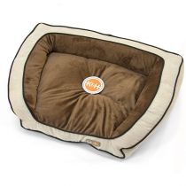 Лежак K&H Bolster Couch для собак, коричнево-бежевий, 76×53.5×18 см
