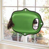 Спальне місце будиночок K&H Ez Mount Window Pod на вікно, для котів, зелений, 69×20×51 см